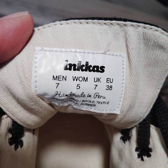 inkkas Aztec storm high top canvas sneakers unisex - Picture 6 of 6